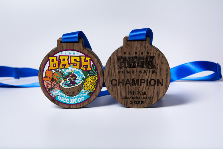 Wooden medals with print or engraving – 4