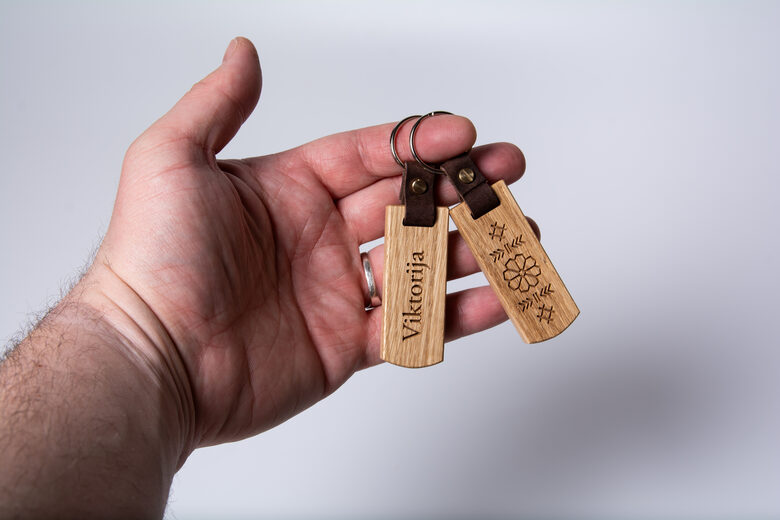 PERSONALIZĒJAMS atslēgu piekariņš ar tekstu