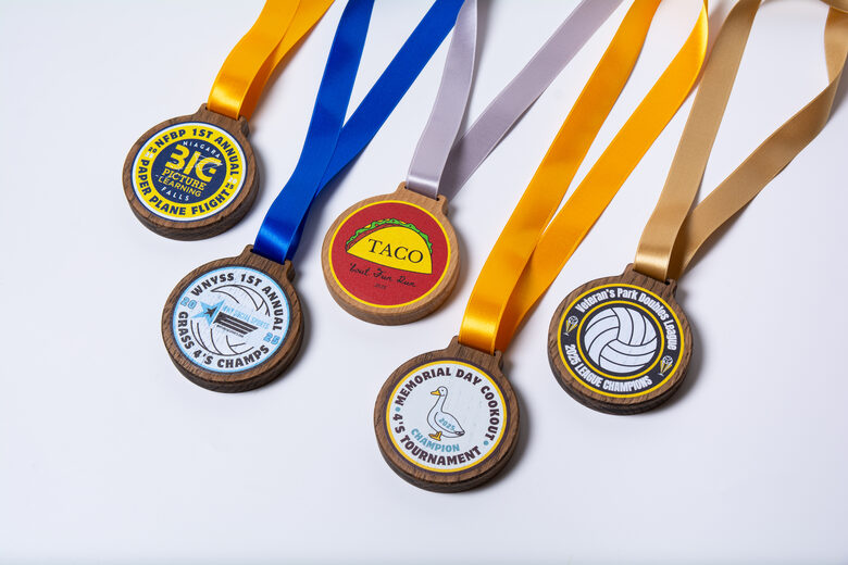 Wooden medals with print or engraving – 4