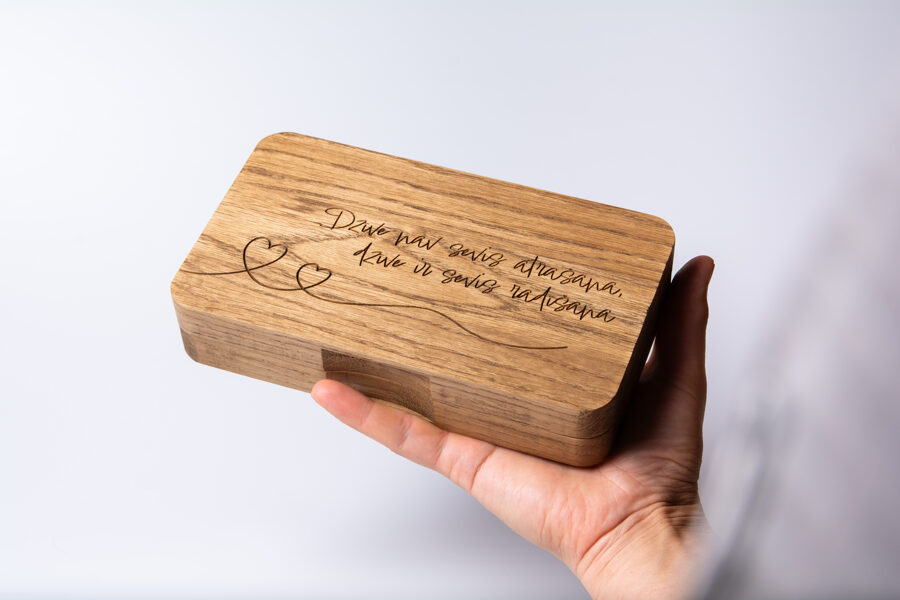 Wooden money gift box