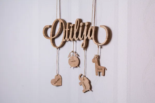Nursery gift – made out of oak wood. Processed with ecological wax.
